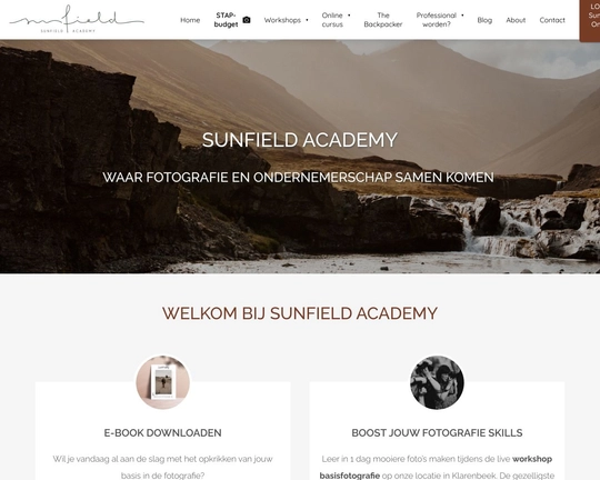 Sunfield Academy cursus fotografie Logo
